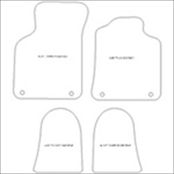 Audi TT Coupe or Roadster MK1 Car Mats